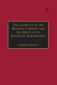 The Liability of the Holding Company for the Debts of its Insolvent Subsidiaries_cover