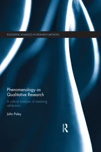 Phenomenology as Qualitative Research_cover