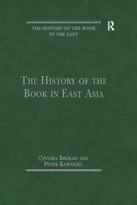 The History of the Book in East Asia_cover