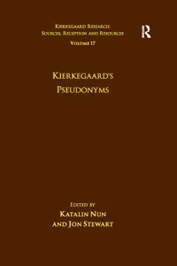 Volume 17: Kierkegaard's Pseudonyms_cover