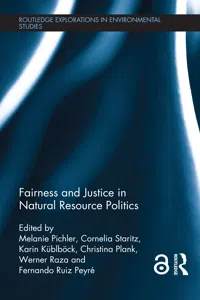 Fairness and Justice in Natural Resource Politics_cover