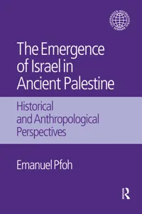 The Emergence of Israel in Ancient Palestine_cover