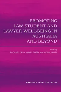 Promoting Law Student and Lawyer Well-Being in Australia and Beyond_cover