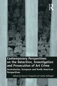 Contemporary Perspectives on the Detection, Investigation and Prosecution of Art Crime_cover