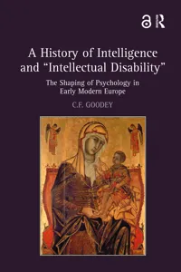 A History of Intelligence and 'Intellectual Disability'_cover