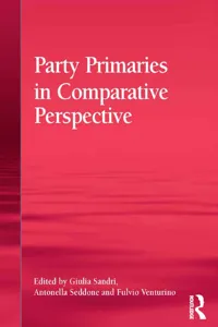 Party Primaries in Comparative Perspective_cover