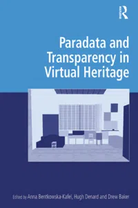 Paradata and Transparency in Virtual Heritage_cover