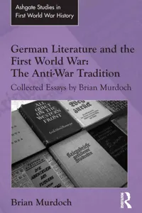 German Literature and the First World War: The Anti-War Tradition_cover