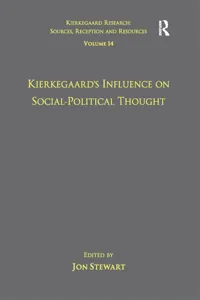 Volume 14: Kierkegaard's Influence on Social-Political Thought_cover