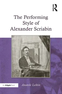 The Performing Style of Alexander Scriabin_cover