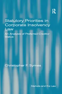 Statutory Priorities in Corporate Insolvency Law_cover