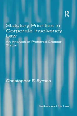 Statutory Priorities in Corporate Insolvency Law