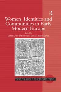 Women, Identities and Communities in Early Modern Europe_cover