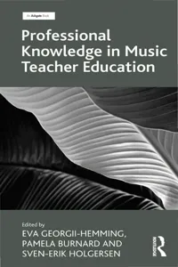 Professional Knowledge in Music Teacher Education_cover