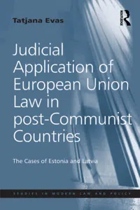 Judicial Application of European Union Law in post-Communist Countries_cover