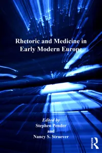 Rhetoric and Medicine in Early Modern Europe_cover