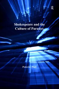 Shakespeare and the Culture of Paradox_cover