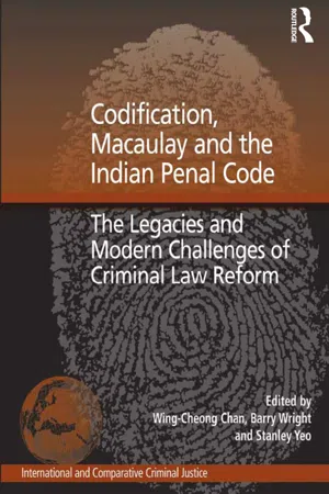 Codification, Macaulay and the Indian Penal Code