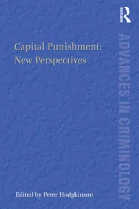 Capital Punishment: New Perspectives_cover