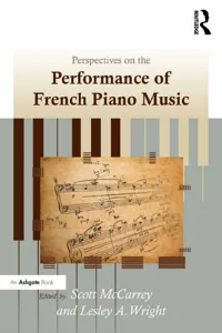 Perspectives on the Performance of French Piano Music_cover