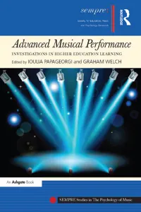 Advanced Musical Performance: Investigations in Higher Education Learning_cover