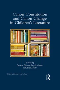 Canon Constitution and Canon Change in Children's Literature_cover