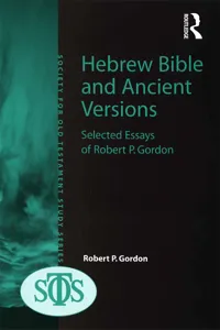 Hebrew Bible and Ancient Versions_cover