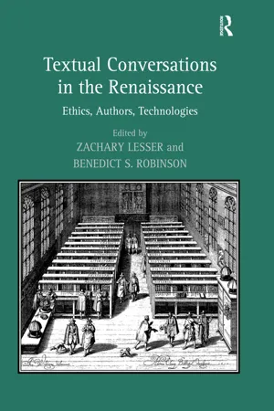 Textual Conversations in the Renaissance