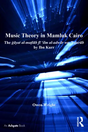 Music Theory in Mamluk Cairo