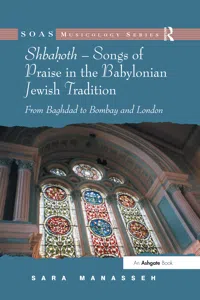 Shbahoth – Songs of Praise in the Babylonian Jewish Tradition_cover