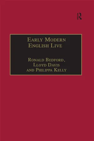 Early Modern English Lives