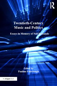 Twentieth-Century Music and Politics_cover