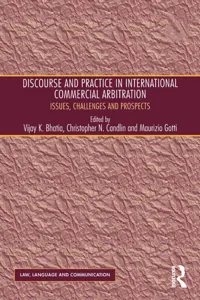 Discourse and Practice in International Commercial Arbitration_cover