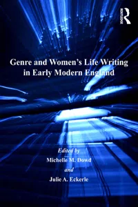 Genre and Women's Life Writing in Early Modern England_cover