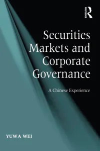 Securities Markets and Corporate Governance_cover