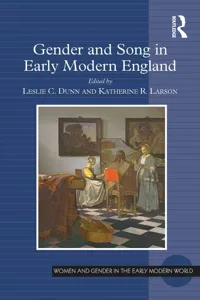 Gender and Song in Early Modern England_cover