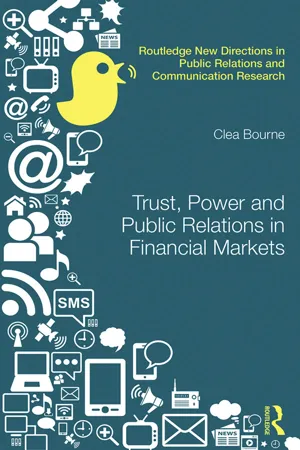 Trust, Power and Public Relations in Financial Markets