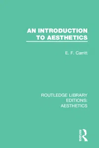 An Introduction to Aesthetics_cover