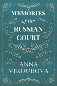 Memories of the Russian Court_cover