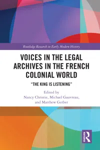 Voices in the Legal Archives in the French Colonial World_cover