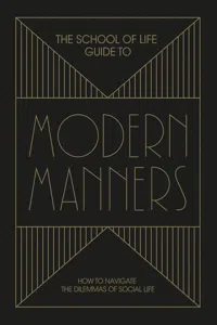 The School of Life Guide to Modern Manners_cover