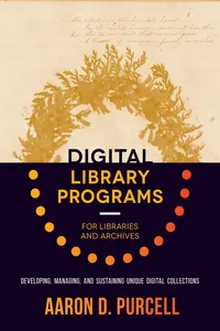 Digital Library Programs for Libraries and Archives_cover
