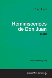 Reminiscences de Don Juan S.418 - For Solo Piano_cover