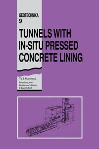 Tunnels with In-situ Pressed Concrete Lining_cover