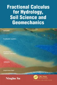 Fractional Calculus for Hydrology, Soil Science and Geomechanics_cover