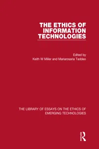 The Ethics of Information Technologies_cover