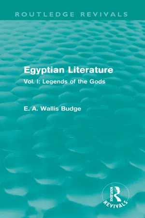 Egyptian Literature (Routledge Revivals)