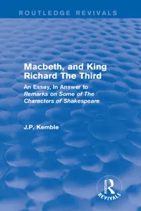 Macbeth, and King Richard The Third_cover