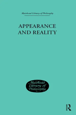 Appearance and Reality