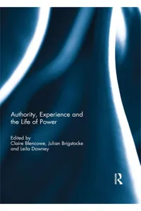 Authority, Experience and the Life of Power_cover